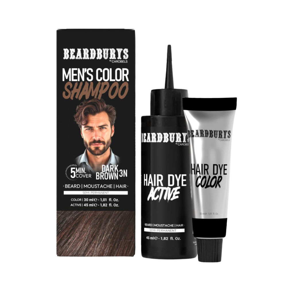 Parta- ja hiusväri tumman ruskea